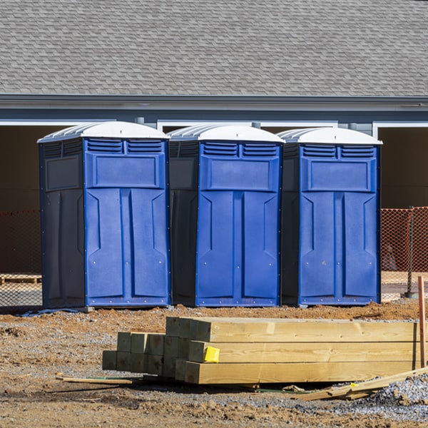 how can i report damages or issues with the porta potties during my rental period in Vienna